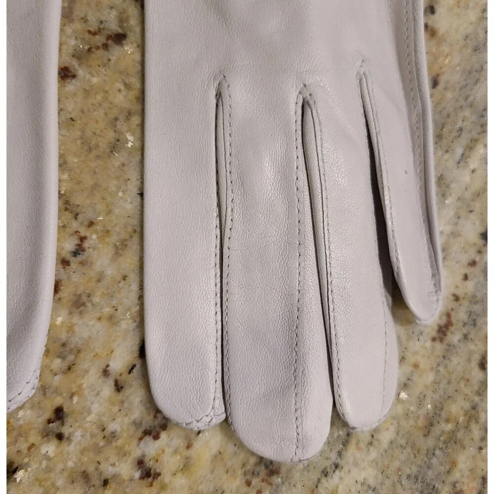 New! Vintage Size M 7 Gray Soft Leather 9.5
